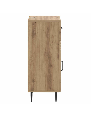 Mobiletto da Bagno HAARLEM Rovere Artigianale 30 x 31 x 80 cm