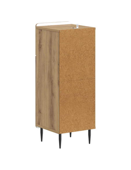 Mobiletto da Bagno HAARLEM Rovere Artigianale 30 x 31 x 80 cm