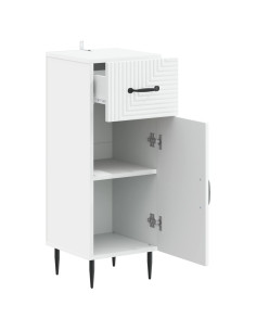 Mobiletto da Bagno HAARLEM Bianco 30 x 31 x 80 cm 2