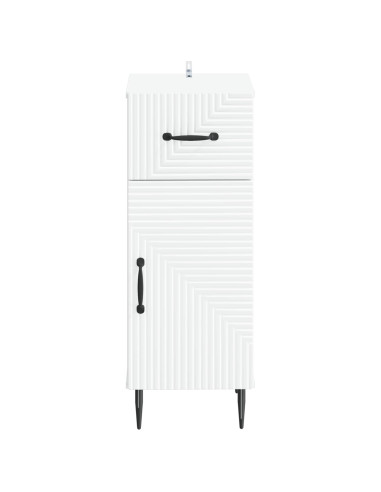 Mobiletto da Bagno HAARLEM Bianco 30 x 31 x 80 cm