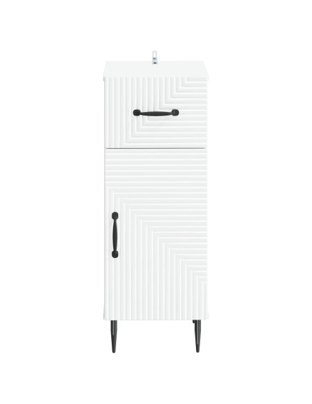 Mobiletto da Bagno HAARLEM Bianco 30 x 31 x 80 cm