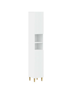 Armadio da Bagno con Ripiano Aperto ARNHEM Bianco