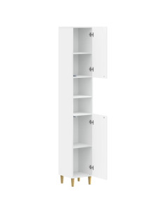 Armadio da Bagno con Ripiano Aperto ARNHEM Bianco 2