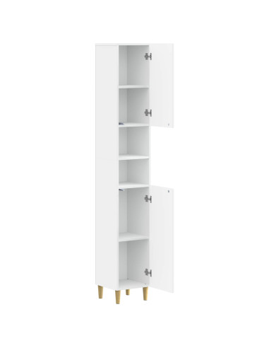 Armadio da Bagno con Ripiano Aperto ARNHEM Bianco