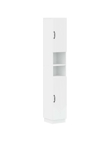 Armadio da Bagno con Ripiano Aperto HOORN Bianco