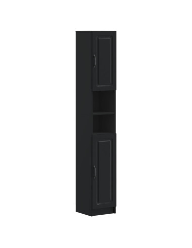 Armadio da Bagno con Ripiano Aperto UTRECHT Nero