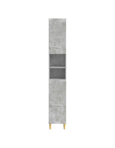 Armadio da Bagno con Ripiano Aperto DELFT Grigio Cemento