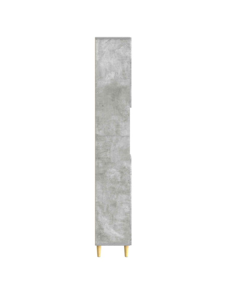 Armadio da Bagno con Ripiano Aperto DELFT Grigio Cemento