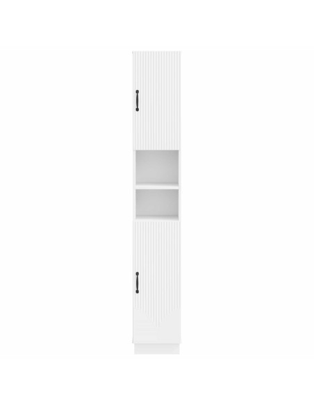 Armadio da Bagno con Ripiano Aperto HOORN Bianco