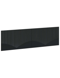 Testiera da Muro HOORN Nero Legno ingegnerizzato
