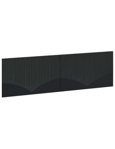 Testiera da Muro HOORN Nero Legno ingegnerizzato