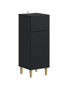 Mobiletto da Bagno ARNHEM Nero 30 x 31 x 80 cm