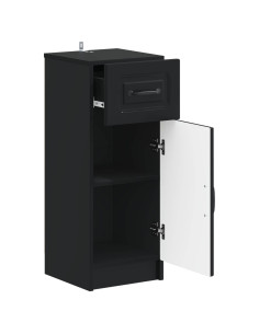 Mobiletto da Bagno UTRECHT Nero 30 x 31 x 77 cm 2