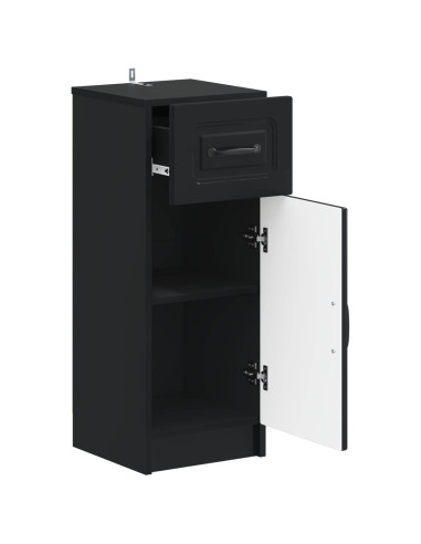 Mobiletto da Bagno UTRECHT Nero 30 x 31 x 77 cm