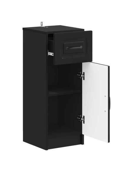 Mobiletto da Bagno UTRECHT Nero 30 x 31 x 77 cm