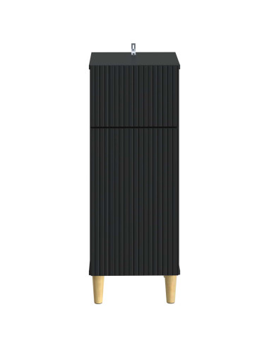 Mobiletto da Bagno ARNHEM Nero 30 x 31 x 80 cm