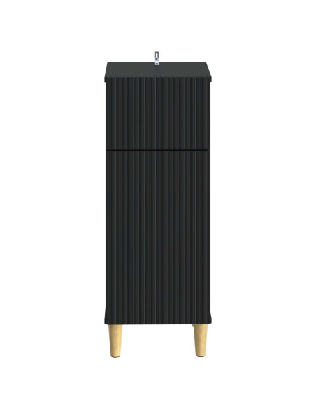 Mobiletto da Bagno ARNHEM Nero 30 x 31 x 80 cm