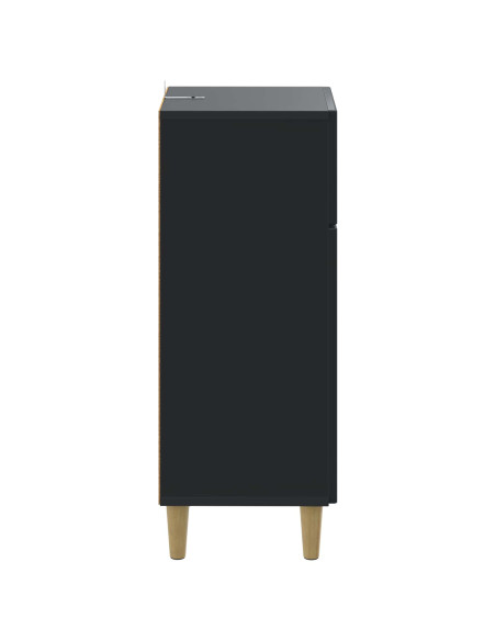 Mobiletto da Bagno ARNHEM Nero 30 x 31 x 80 cm