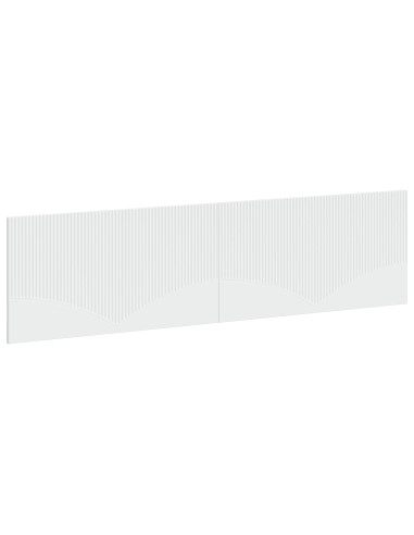 Testiera da Muro HOORN Bianco Legno ingegnerizzato