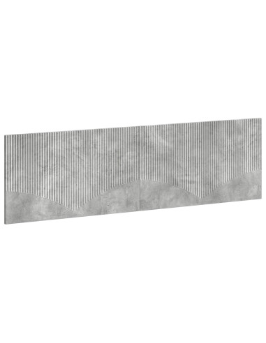 Testiera da Muro HOORN Grigio Cemento Legno ingegnerizzato
