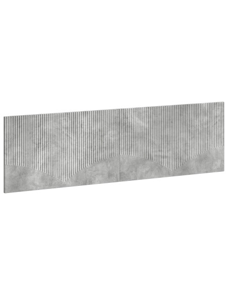Testiera da Muro HOORN Grigio Cemento Legno ingegnerizzato