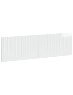 Testiera da Muro HOORN Bianco Lucido Legno ingegnerizzato