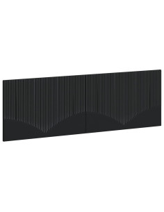 Testiera da Muro HOORN Nero Legno ingegnerizzato
