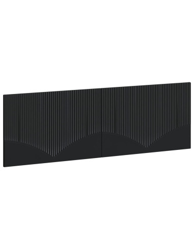 Testiera da Muro HOORN Nero Legno ingegnerizzato