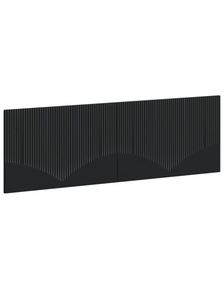 Testiera da Muro HOORN Nero Legno ingegnerizzato