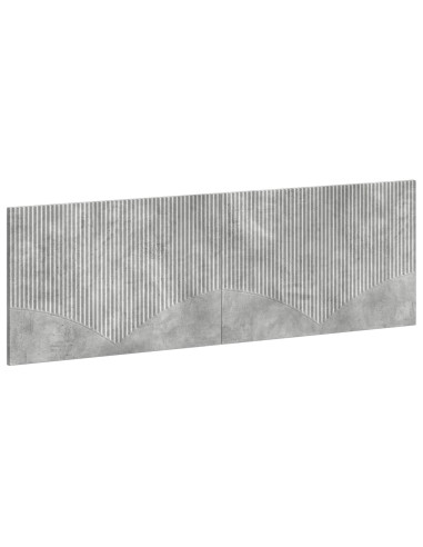 Testiera da Muro HOORN Grigio Cemento Legno ingegnerizzato