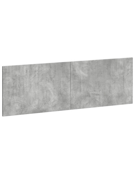 Testiera da Muro HOORN Grigio Cemento Legno ingegnerizzato