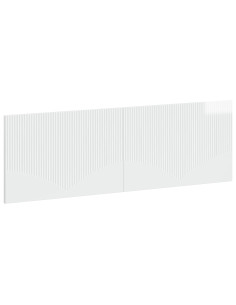 Testiera da Muro HOORN Bianco Lucido Legno ingegnerizzato