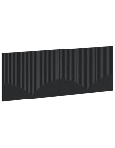 Testiera da Muro HOORN Nero Legno ingegnerizzato