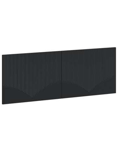 Testiera da Muro HOORN Nero Legno ingegnerizzato