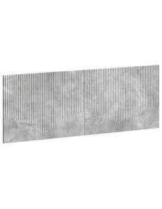 Testiera da Muro HOORN Grigio Cemento Legno ingegnerizzato