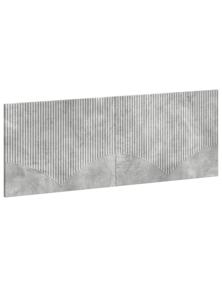 Testiera da Muro HOORN Grigio Cemento Legno ingegnerizzato