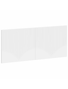 Testiera da Muro HOORN Bianco Legno ingegnerizzato