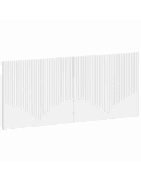 Testiera da Muro HOORN Bianco Legno ingegnerizzato