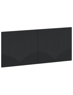 Testiera da Muro HOORN Nero Legno ingegnerizzato