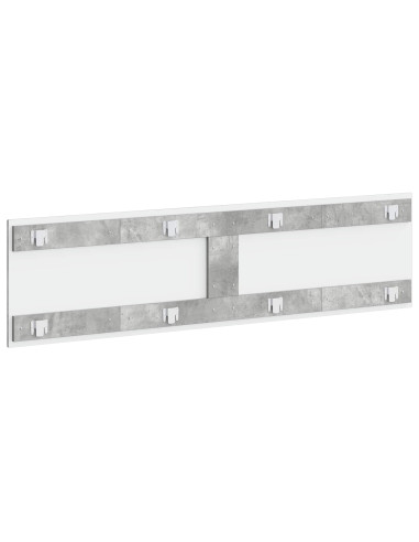 Testiera da Muro HOORN Grigio Cemento Legno ingegnerizzato