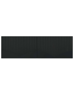 Testiera da Muro HOORN Nero Legno ingegnerizzato 2