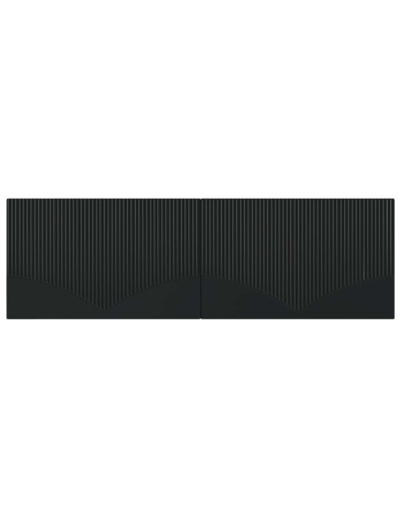 Testiera da Muro HOORN Nero Legno ingegnerizzato