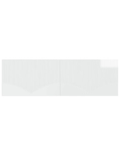 Testiera da Muro HOORN Bianco Lucido Legno ingegnerizzato 2