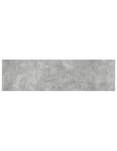 Testiera da Muro HOORN Grigio Cemento Legno ingegnerizzato