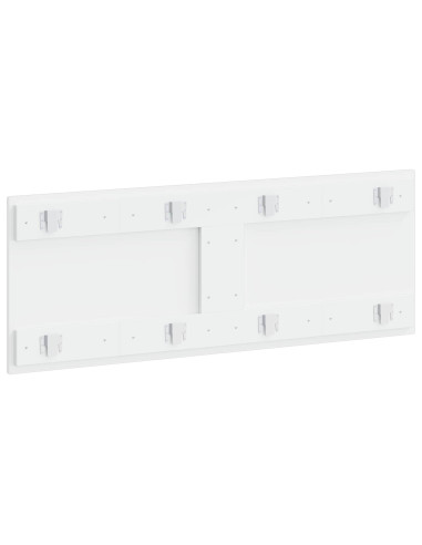 Testiera da Muro HOORN Bianco Lucido Legno ingegnerizzato