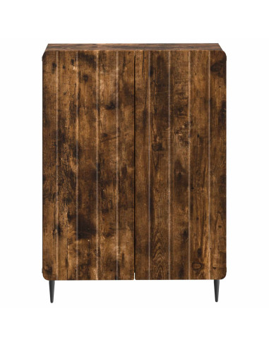Mobiletto da Bagno ZWOLLE Rovere Fumo 59,5 x 31 x 79,5 cm