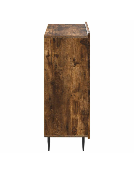 Mobiletto da Bagno ZWOLLE Rovere Fumo 59,5 x 31 x 79,5 cm