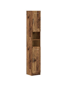 Armadio da Bagno con Ripiano Aperto UTRECHT Legno antico