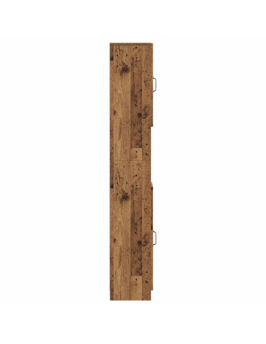 Armadio da Bagno con Ripiano Aperto UTRECHT Legno antico