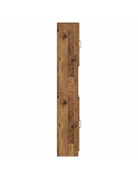 Armadio da Bagno con Ripiano Aperto UTRECHT Legno antico